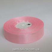 Лента атласная 2,0 см, розовый светлый