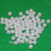 Бусины Жемчуг 5 мм, белый