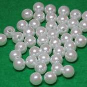 Бусины Жемчуг 8 мм, белый