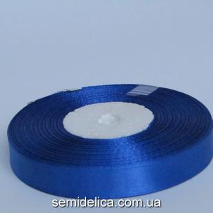 Лента атласная 1,2 см, синий