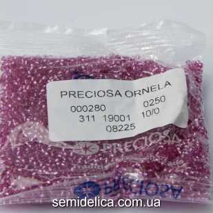 08225 Бисер Чехия 10/0, сиреневый