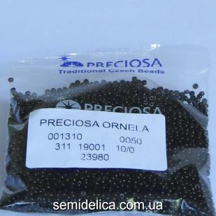 23980 Бисер Чехия 10/0, черный