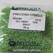 55437 Бисер Чехия 10/0, салатовый