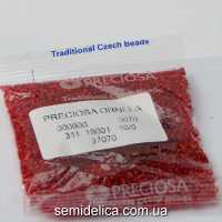 97070 Бисер Чехия 10/0, красный