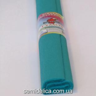 Креп-бумага 50Х200 см, 35-40г, бирюзовый