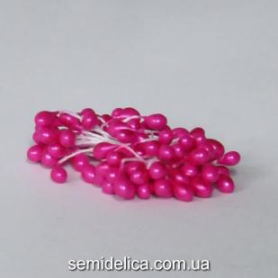 Тычинки 4мм, малиновый