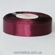 Лента атласная 2,5 см, марсаловый