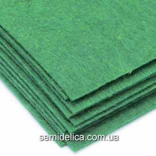 Фетр 2 мм 20х30 зеленый темный