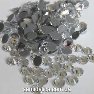 Термостразы 6 мм, прозрачные