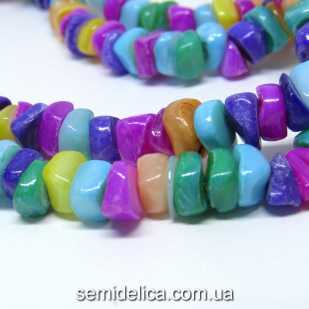 Сколы крошка камня Перламутр, разноцветный