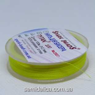 Нить для бисера TYTAN 100 м, желтый