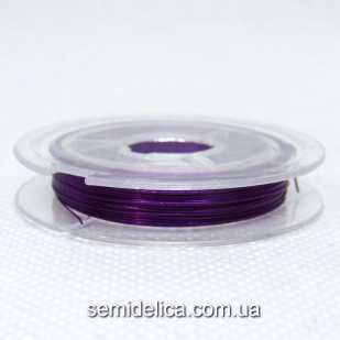 Проволока в катушке 0,30 мм, 10 м, фиолетовый