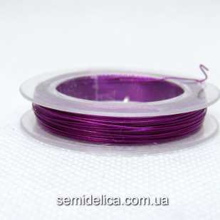 Проволока в катушке 0,30 мм, 10 м, фуксия