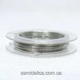 Проволока в катушке 0,30 мм, 10 м, серебро