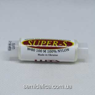 Нить для бисера Super-S 80 100 м, екрю