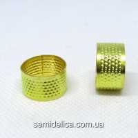 Наперсток-кольцо для шитья, золото