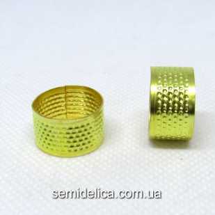 Наперсток-кольцо для шитья, золото