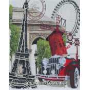 Схема для вышивки А4 бисером на габардине "Париж"
