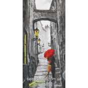 Схема для вышивки, панно, "Серая гроза"