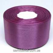 Лента атласная 5,0 см, лиловый