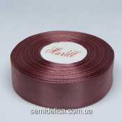 Лента атласная 2,5 см, капучино