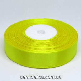 Лента атласная 2,0 см, желтый