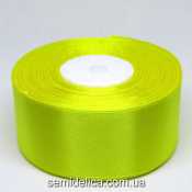 Лента атласная 4,0 см, желтый