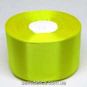 Лента атласная 5,0 см, желтый