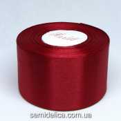 Лента атласная 5,0 см, бордо