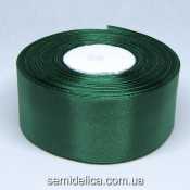 Лента атласная 4,0 см, зеленый