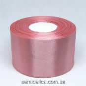Лента атласная 5,0 см, розовый перламутр