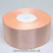 Лента атласная 4,0 см, персик
