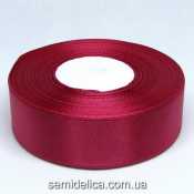 Лента атласная 2,5 см, малиновый