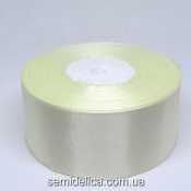 Лента атласная 4,0 см, молочный