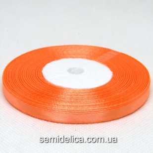 Лента атласная 0,6 см, оранжевый