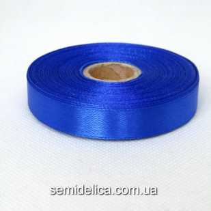 Лента атласная 1,2 см 23м, сапфировый