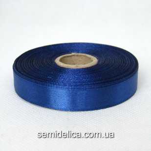 Лента атласная 0,6 см 23м, темно-синий