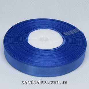 Лента атласная 1,2 см, синий светлый