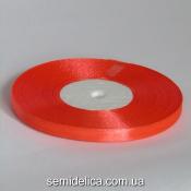 Лента атласная 0,6 см, морковный