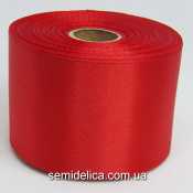 Лента атласная 5,0 см 23м, красный