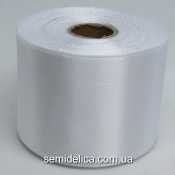 Лента атласная 5,0 см 23м, белый