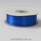 Лента атласная 0,3 см, синий
