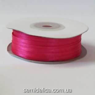 Лента атласная 0,3 см, малиновый светлый