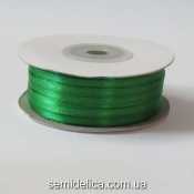 Лента атласная 0,3 см, зеленый светлый