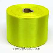 Лента атласная 5,0 см 23м, желтый