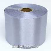 Лента атласная 5,0 см 23м, серый