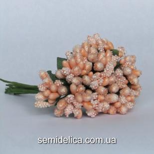 Тычинки на проволоке Незабудка, персик