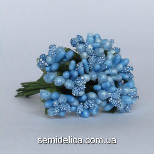 Тычинки на проволоке Незабудка, голубой