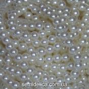 Бусины Жемчуг 8 мм, молочный с блеском