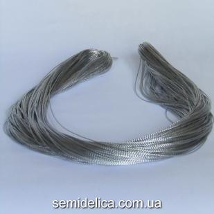 Шнур люрексовый 1 мм, серебро